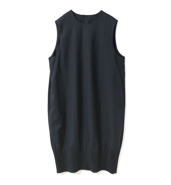 mizuiro ind「mizuiro ind プリーツヘムノースリーブワンピース」|ワンピース|