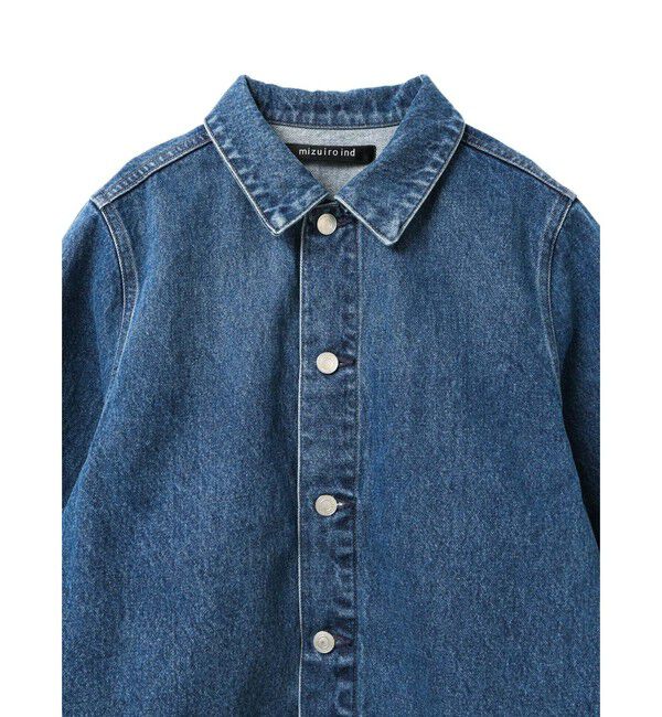 mizuiro ind「mizuiro ind コンパクトデニムジャケット(ダメージ)」|デニムジャケット|
