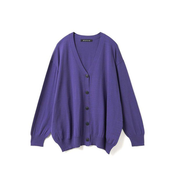 mizuiro ind「mizuiro ind Vネックワイドカーディガン」|カーディガン|パープル