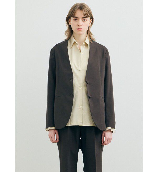 MARMARMAR「MARMARMAR ノーカラージャケット」|テーラードジャケット|