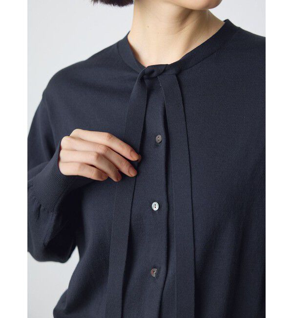 MidiUmi「MidiUmi ボウネクタイニットカーディガン」|カーディガン|