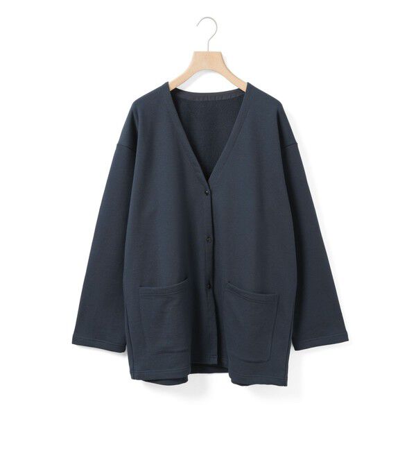 MidiUmi「MidiUmi HOMEスウェットワイドカーディガン」|カーディガン|ネイビー
