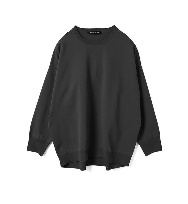 mizuiro ind「mizuiro ind クルーネックワイドプルオーバー」|ニット・セーター|