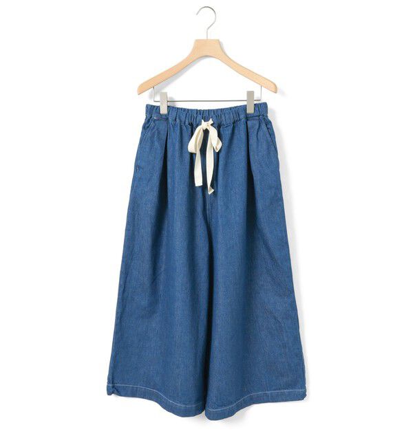 MidiUmi「MidiUmi ワイドタックデニム」|その他|ブルー