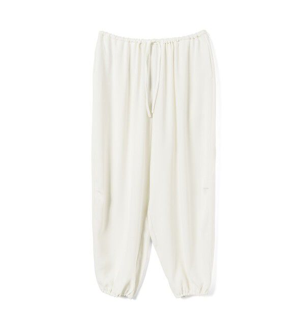 mizuiro ind「mizuiro ind ドローストリングヘムイージーパンツ」|その他|オフホワイト