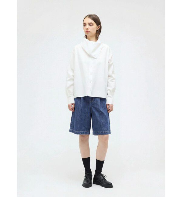 mizuiro ind「mizuiro ind デニムハーフパンツ(BLEACH)」|その他|