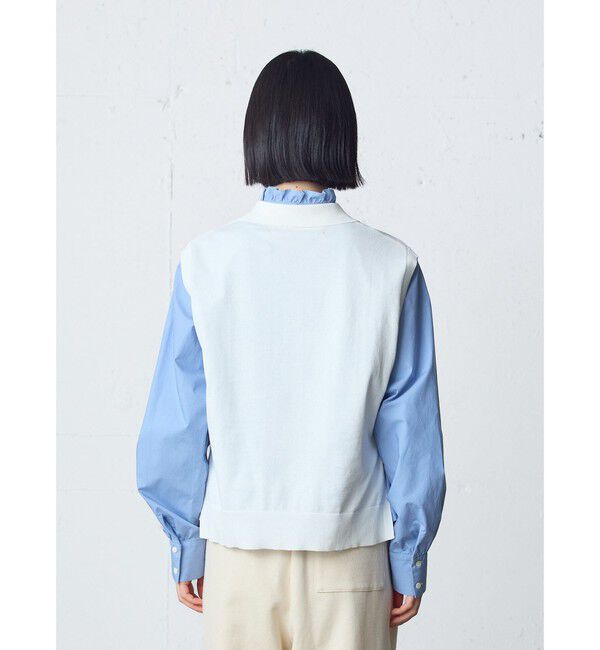 MidiUmi「MidiUmi 襟付きニットベスト」|ベスト・ジレ|