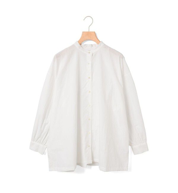 MidiUmi「MidiUmi ワイドバックギャザーシャツ」|シャツ・ブラウス|オフホワイト