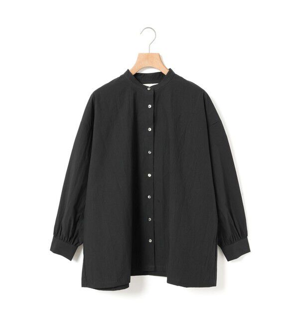 MidiUmi「MidiUmi ワイドバックギャザーシャツ」|シャツ・ブラウス|ブラック