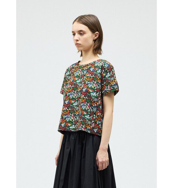 mizuiro ind「mizuiro ind フラワープリントTシャツ」|Tシャツ・カットソー|