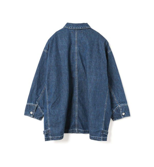 mizuiro ind「mizuiro ind ワイドデニムカバーオール(BLEACH)」|デニムジャケット|