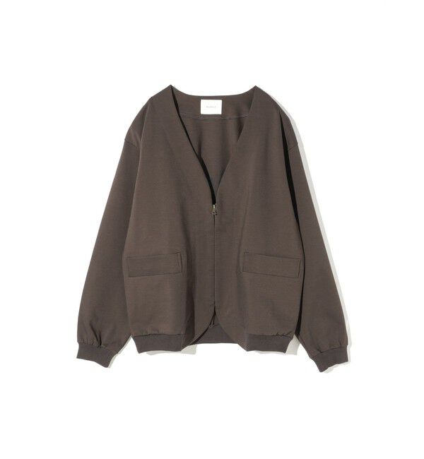 MIDIUMISOLID「MIDIUMISOLID Men&rsquo;s コンプレッションZIPカーディガン」|カーディガン|ブラウン