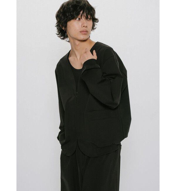 MIDIUMISOLID「MIDIUMISOLID Men&rsquo;s コンプレッションZIPカーディガン」|カーディガン|