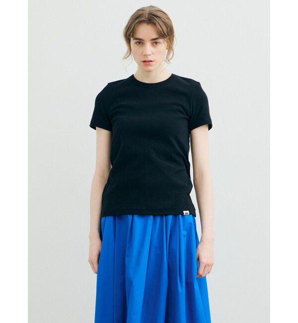 MARMARMAR「MARMARMAR ハーフスリーブリブTシャツ」|Tシャツ・カットソー|