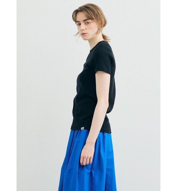 MARMARMAR「MARMARMAR ハーフスリーブリブTシャツ」|Tシャツ・カットソー|