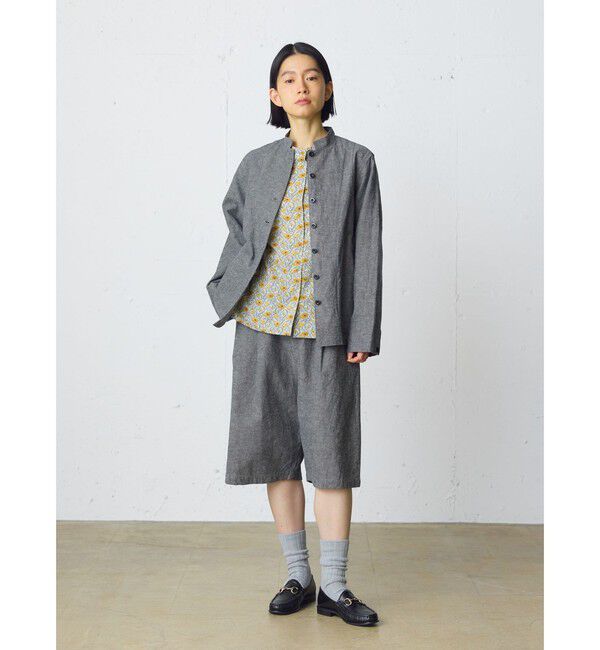 MidiUmi「MidiUmi リバティプリントシャツ」|シャツ・ブラウス|