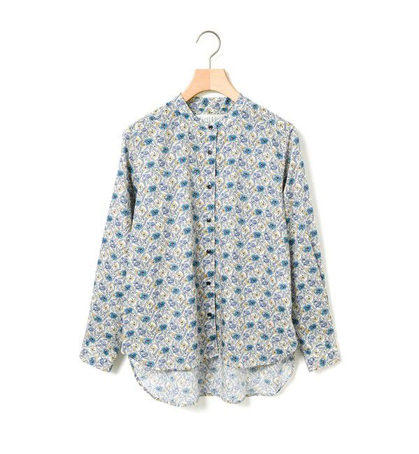 MidiUmi「MidiUmi リバティプリントシャツ」|シャツ・ブラウス|ブルー