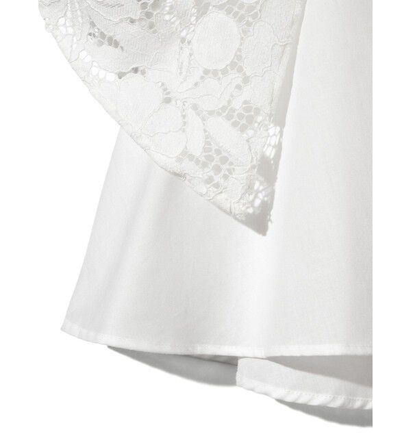 MIDIUMISOLID「MIDIUMISOLID for Ladies レースフレアブラウス」|シャツ・ブラウス|