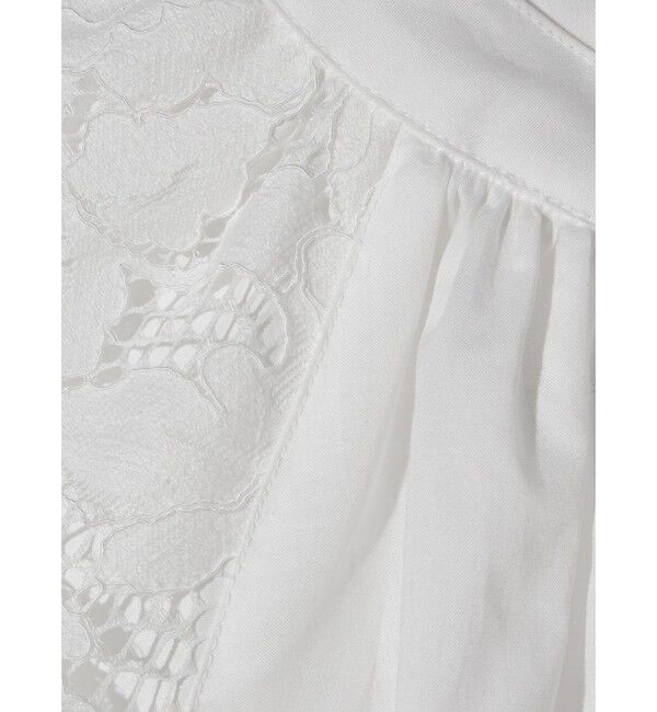MIDIUMISOLID「MIDIUMISOLID for Ladies レースフレアブラウス」|シャツ・ブラウス|
