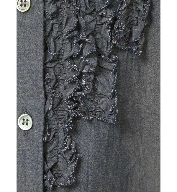 MidiUmi「MidiUmi フロントフリルシャツ」|シャツ・ブラウス|