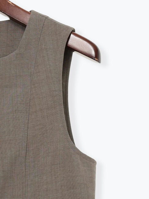 Te chichi「スクエアネックジレ」|ダウンベスト・ベスト|