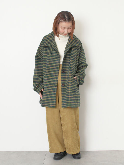 Samansa Mos2「【マシンウォッシャブル】もちもちリブタートルネックニット」|ニット・セーター|