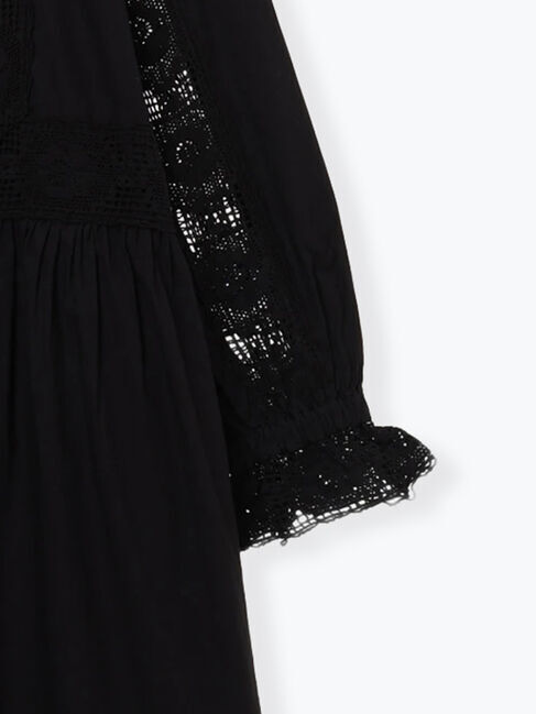 Samansa Mos2「ローズ柄レーススクエアネックワンピース」|ワンピース|