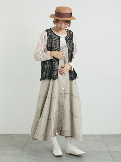 Samansa Mos2「リボン付きカンカン帽」|その他|