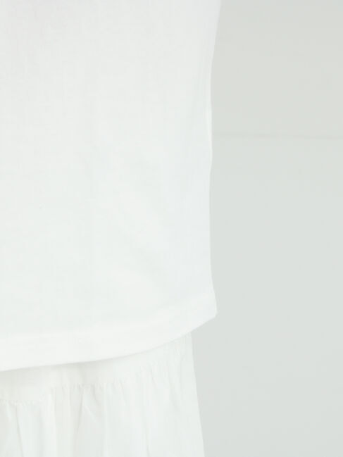 Samansa Mos2「【接触冷感】箔プリントTシャツ」|Tシャツ・カットソー|