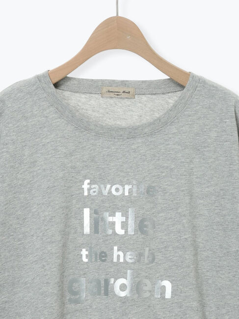 Samansa Mos2「【接触冷感】箔プリントTシャツ」|Tシャツ・カットソー|