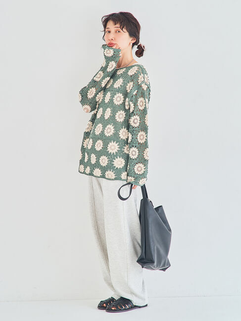 Samansa Mos2「カーブシルエットスウェットパンツ」|その他|