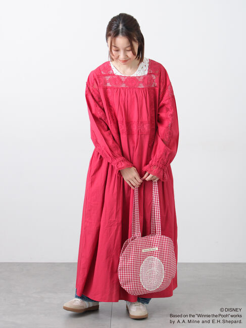 Samansa Mos2「【Disney】くまのプーさん/レース付き丸バッグ」|その他|