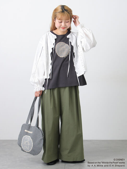 Samansa Mos2「【Disney】くまのプーさん/レース付き丸バッグ」|その他|
