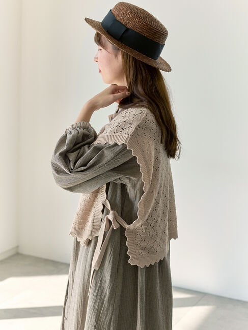 Samansa Mos2「【Cross&times;Staff】前後2WAYニットベスト」|ダウンベスト・ベスト|