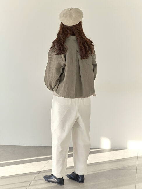 Samansa Mos2「【Cross&times;Staff】ブローチ付シャツジャケット」|その他|