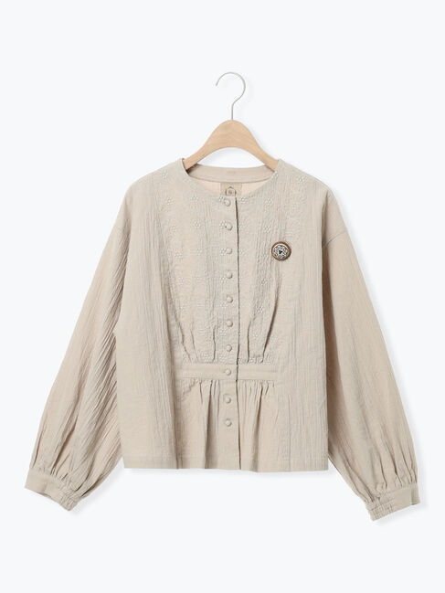 Samansa Mos2「【Cross&times;Staff】ブローチ付シャツジャケット」|その他|