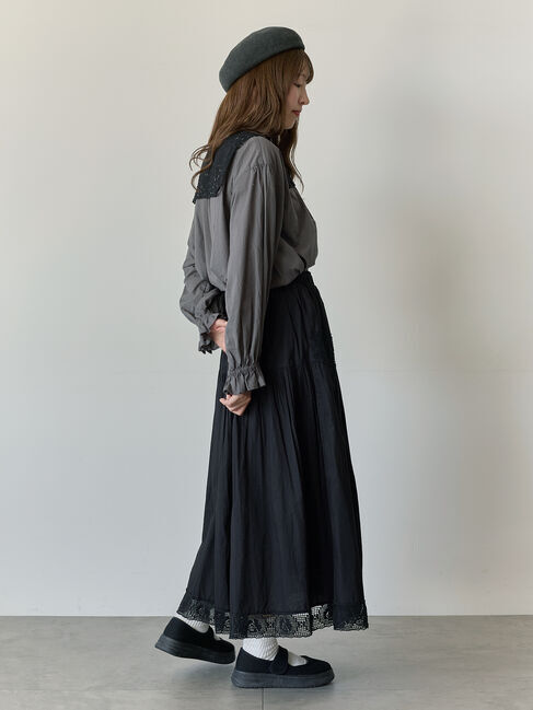 Samansa Mos2「【Cross&times;Staff】レース襟付きブラウス」|シャツ・ブラウス|