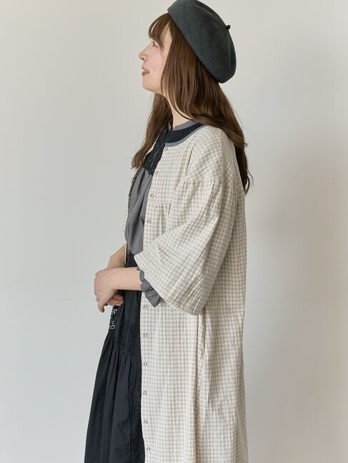 Samansa Mos2「【Cross&times;Staff】レース襟付きブラウス」|シャツ・ブラウス|