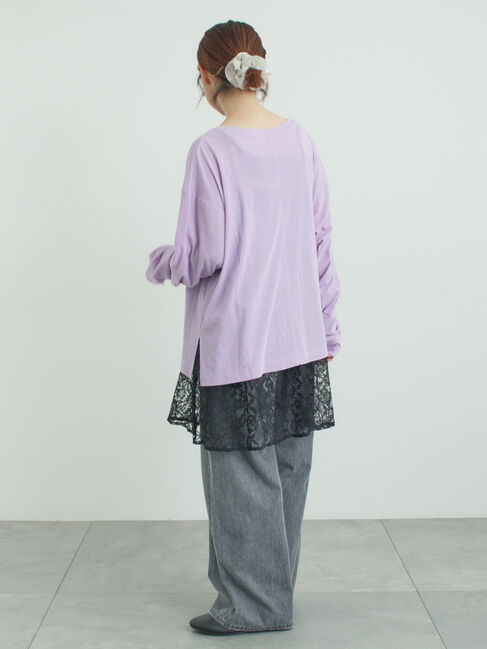 Samansa Mos2「ガーゼ天竺ゆるカットソー」|Tシャツ・カットソー|