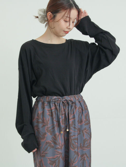 Samansa Mos2「ガーゼ天竺ゆるカットソー」|Tシャツ・カットソー|