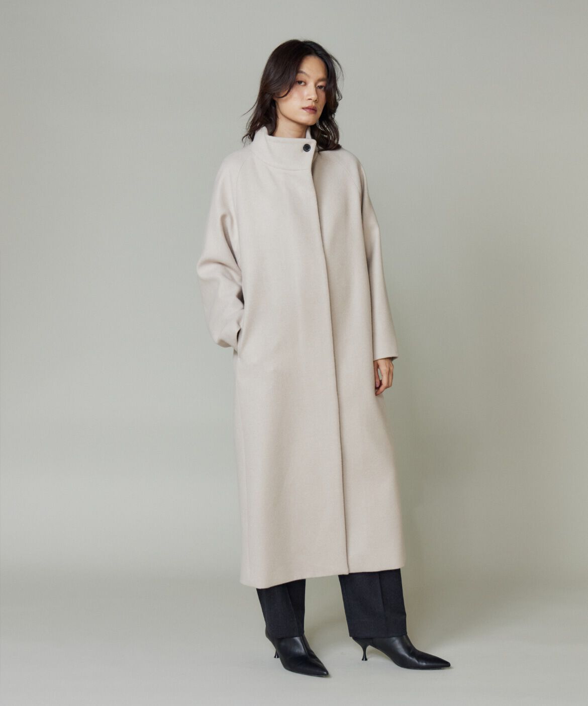 la veille by SUPERIOR CLOSET「スタンドカラーコート」|ステンカラーコート|