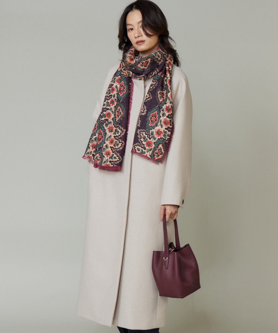 la veille by SUPERIOR CLOSET「スタンドカラーコート」|ステンカラーコート|グレーベージ 3