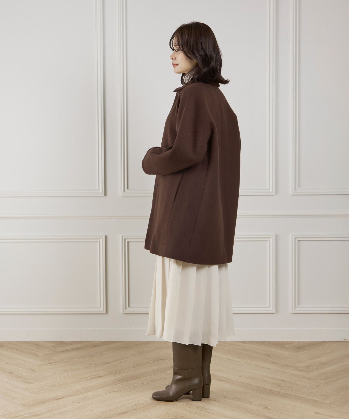 7-IDconcept.「〈大きいサイズ〉ステンカラーコート」|ステンカラーコート|