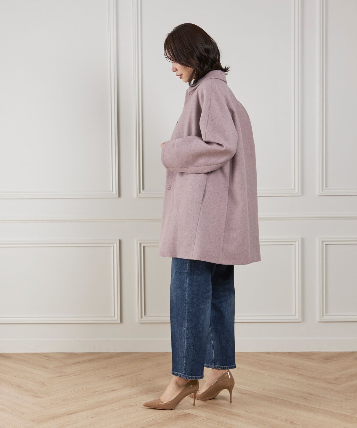 7-IDconcept.「〈大きいサイズ〉ステンカラーコート」|ステンカラーコート|