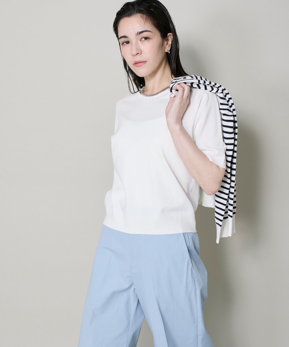 DAY by DAY it&rsquo;s international「配色クルーネックアンサンブル」|カーディガン|