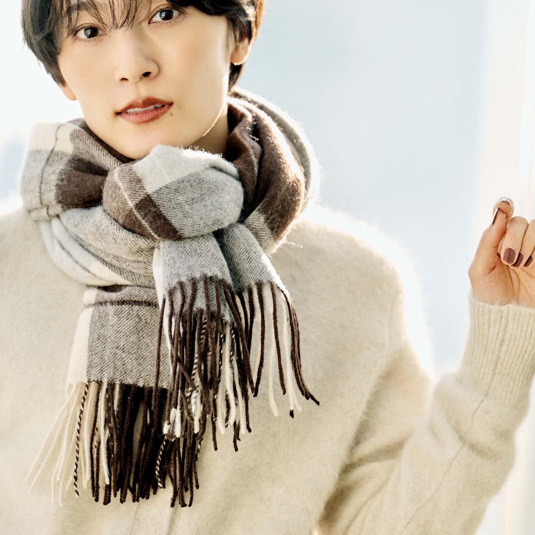 UNTITLED「【名品／定番人気】ウールチェックストール」|ストール|