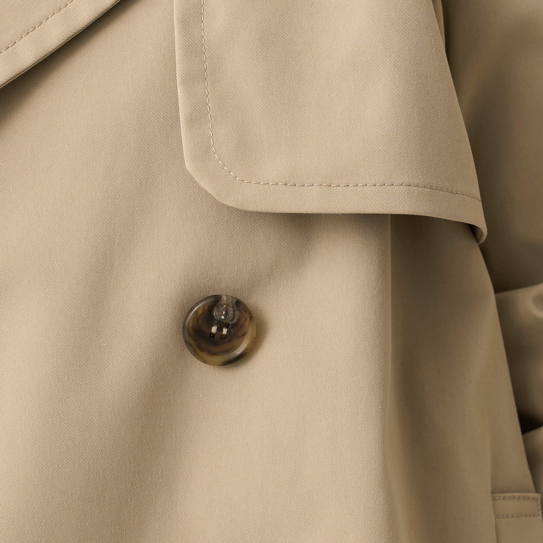 UNTITLED「【定番人気/はっ水/洗える】タスランショートトレンチコート」|トレンチコート|