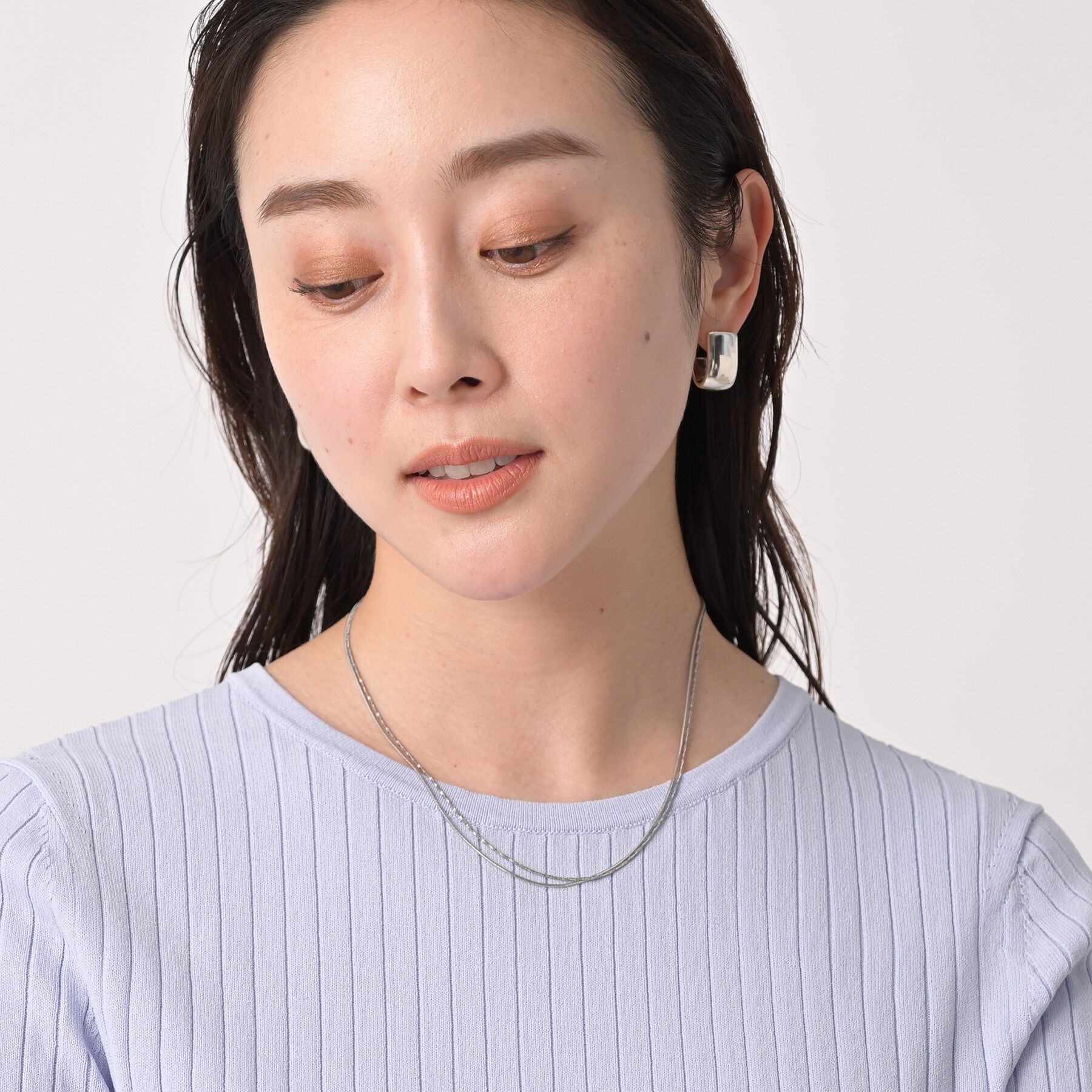 UNTITLED「【ステンレス】レイヤードチェーンネックレス」|ネックレス|