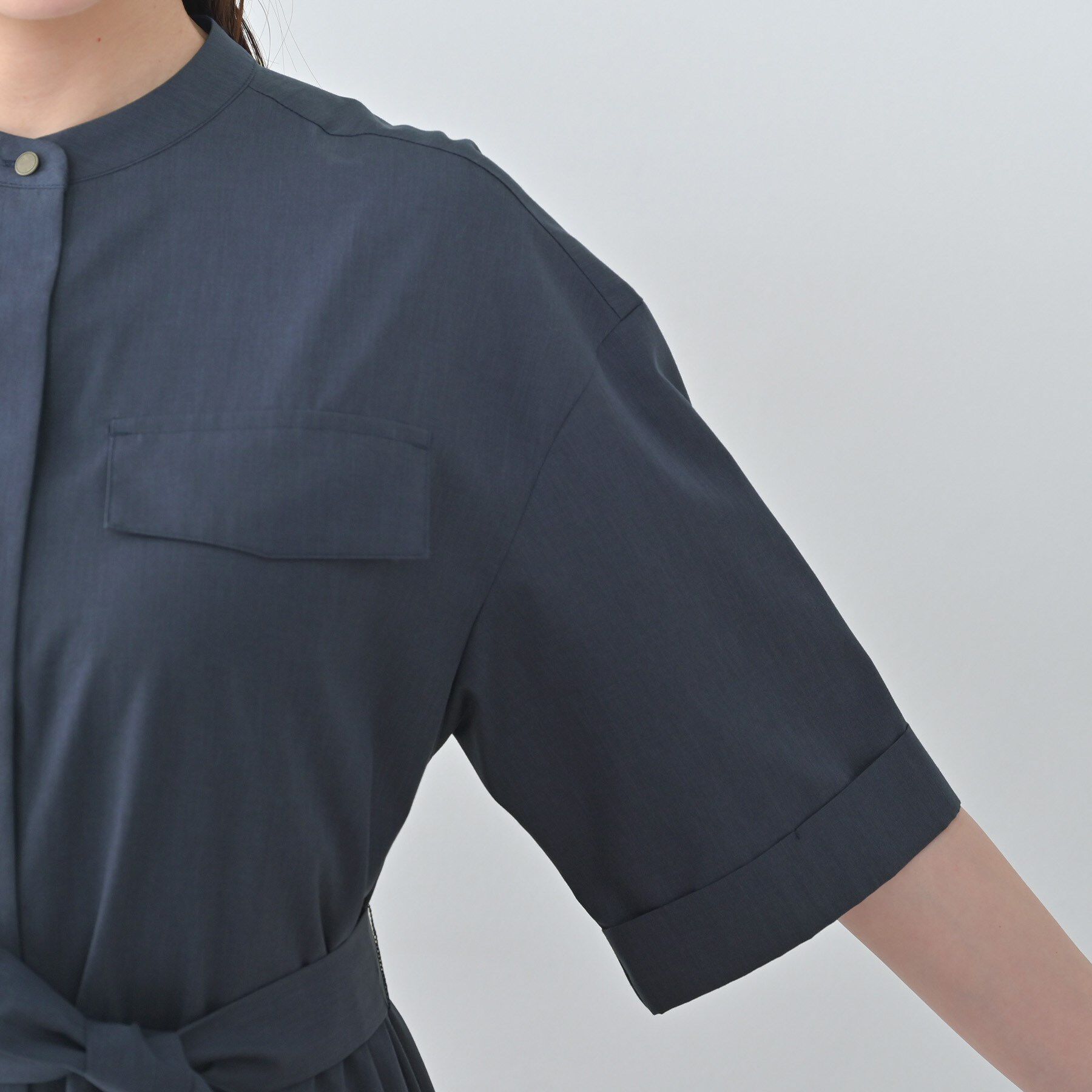 UNTITLED「シャンブレーシャツワンピース」|ワンピース|