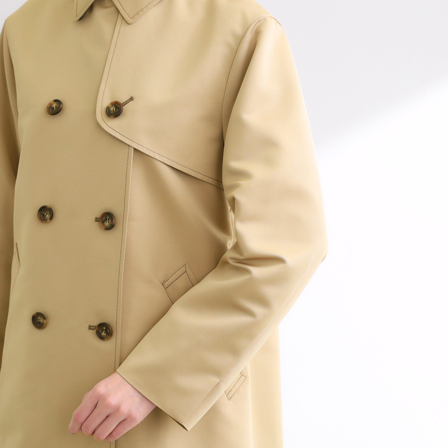 Reflect「【オン・オフ着回しやすい◎】ダブルブレストジャケット」|ステンカラーコート|